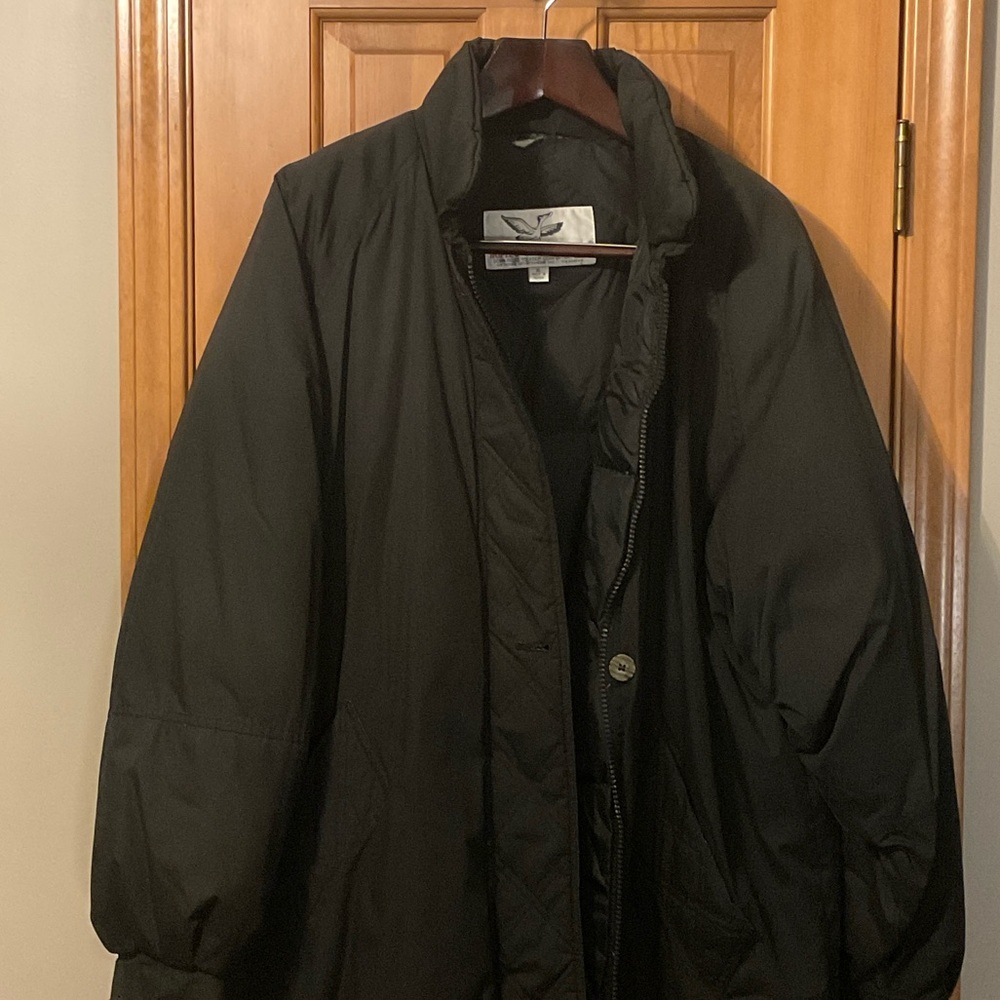 Black Triple Fat Goose Puffer Coat